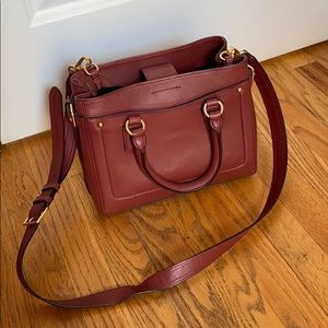 Cole Haan Esme Small Tote Fire Brick Leather Bag